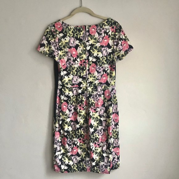 Xhilaration / Black Floral Print Fitted Dress - Picture 6 of 8